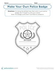 Make Your Own Police Badge