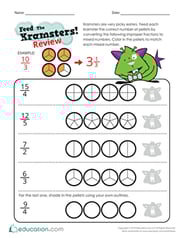 Feed the Kramsters: Mixed Number Review