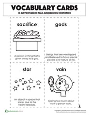 Vocabulary Cards: Summarizing Nonfiction