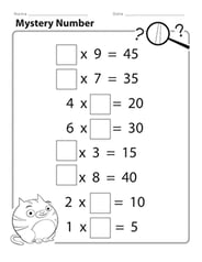 Mystery Number 5 Chart