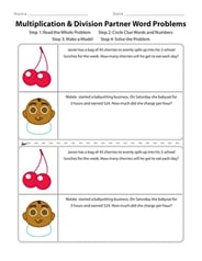 Multiplication & Division Partner Word Problems