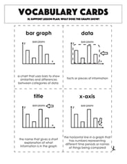 Vocabulary Cards: What Does the Graph Show? 
