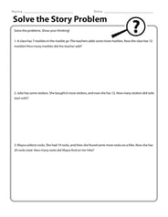 Solve the Story Problem