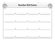 Number Roll Game