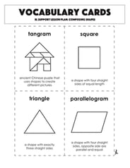 Vocabulary Cards: Composing Shapes