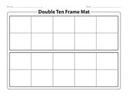 Double Ten Frame Mat