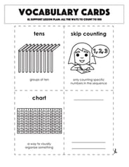 Vocabulary Cards: All the Ways to Count to 100