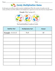 Candy Multiplication Game