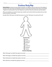 Emotions Body Map
