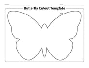Butterfly Cutout Template