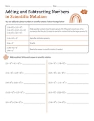 Adding Subtracting Multiplying And Dividing Scientific Notation ...