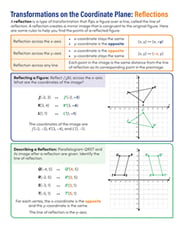 Geometry Reflection Worksheet Level 1 Transformation Geometry 1.9
