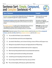 Types Of Sentences Worksheets 4th Grade Types Of Sentences Free