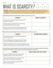 Economics Worksheets 3rd Grade Goods And Services Activities