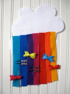 Rainbow Barrette Holder