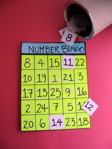 Number Recognition Bingo
