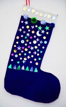 No-Sew Christmas Stocking