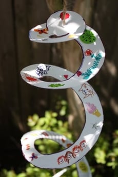 Construct a Paper Plate Wind Spinner