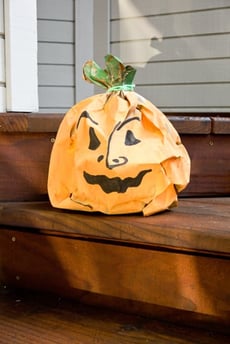 Paper Bag Jack-o'-Lantern