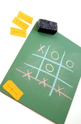 Tic Tac Toe for Three Equations in a Row!