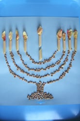 Make a Macaroni Menorah!
