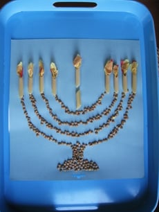 Make a Macaroni Menorah!