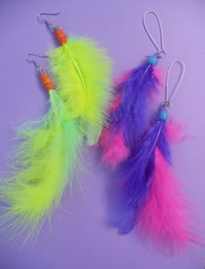 Make Feather Earrings