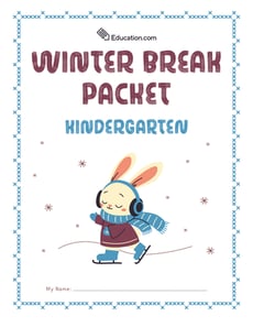 Kindergarten Winter Break Packet