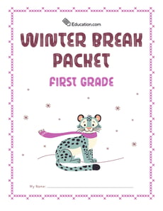 First Grade Winter Break Packet