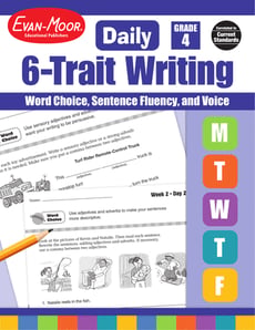 Daily 6-Trait Writing, Grade 4: Word Choice, Sentence Fluency, and Voice