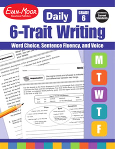 Daily 6-Trait Writing, Grade 6: Word Choice, Sentence Fluency, and Voice