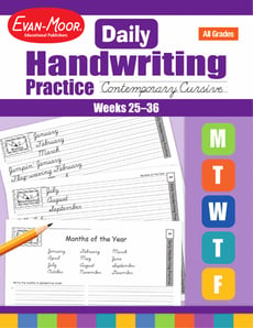 Daily Handwriting Practice, Contemporary Cursive: Weeks 25-36