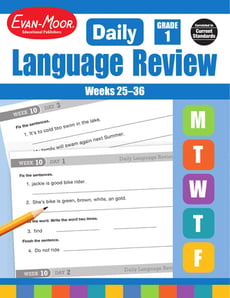 Daily Language Review, Grade 1: Weeks 25–36