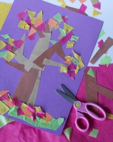 Make a Fall Tree Collage