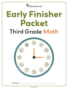 Third Grade Math Early Finisher Packet