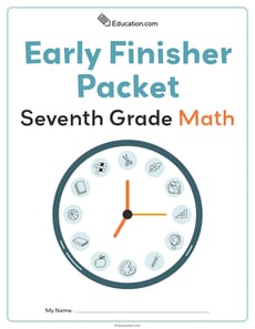Seventh Grade Math Early Finisher Packet