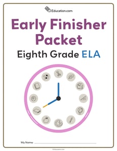 Eighth Grade ELA Early Finisher Packet