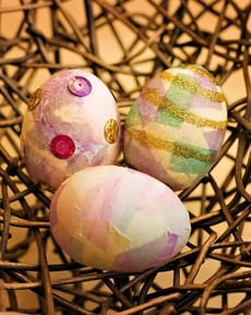 Decoupage Easter Eggs