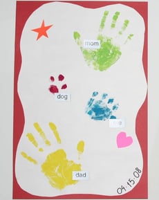 Hand Print Family Treasure