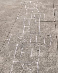 Play Letter-Sound Hopscotch!