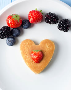 Heart-Shaped Pancakes