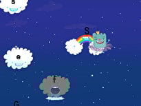 Alphabet Cloud Catcher: Capital Letters