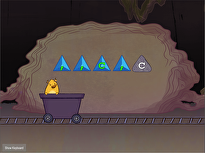 Bottom Row Typing: C and Comma with Gem Miner