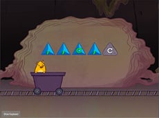 Bottom Row Typing: C and Comma with Gem Miner