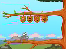 Bottom Row Typing: Words that Begin with V, M, and C with Squirrel