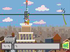 Subtracting Fractions with Like Denominators: City Edition