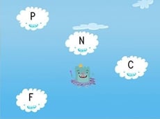 Alphabet Cloud Catcher: N, P, W