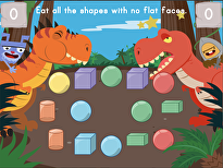  Dino Crunch: Attributes of 2D and 3D Shapes
