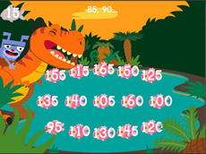 Dino Crunch: Skip Counting by 5s