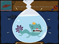 Dino Fishing: Subtraction Word Problems